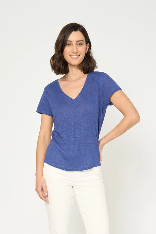 TSHIRT TANISHA - BLEU ROI