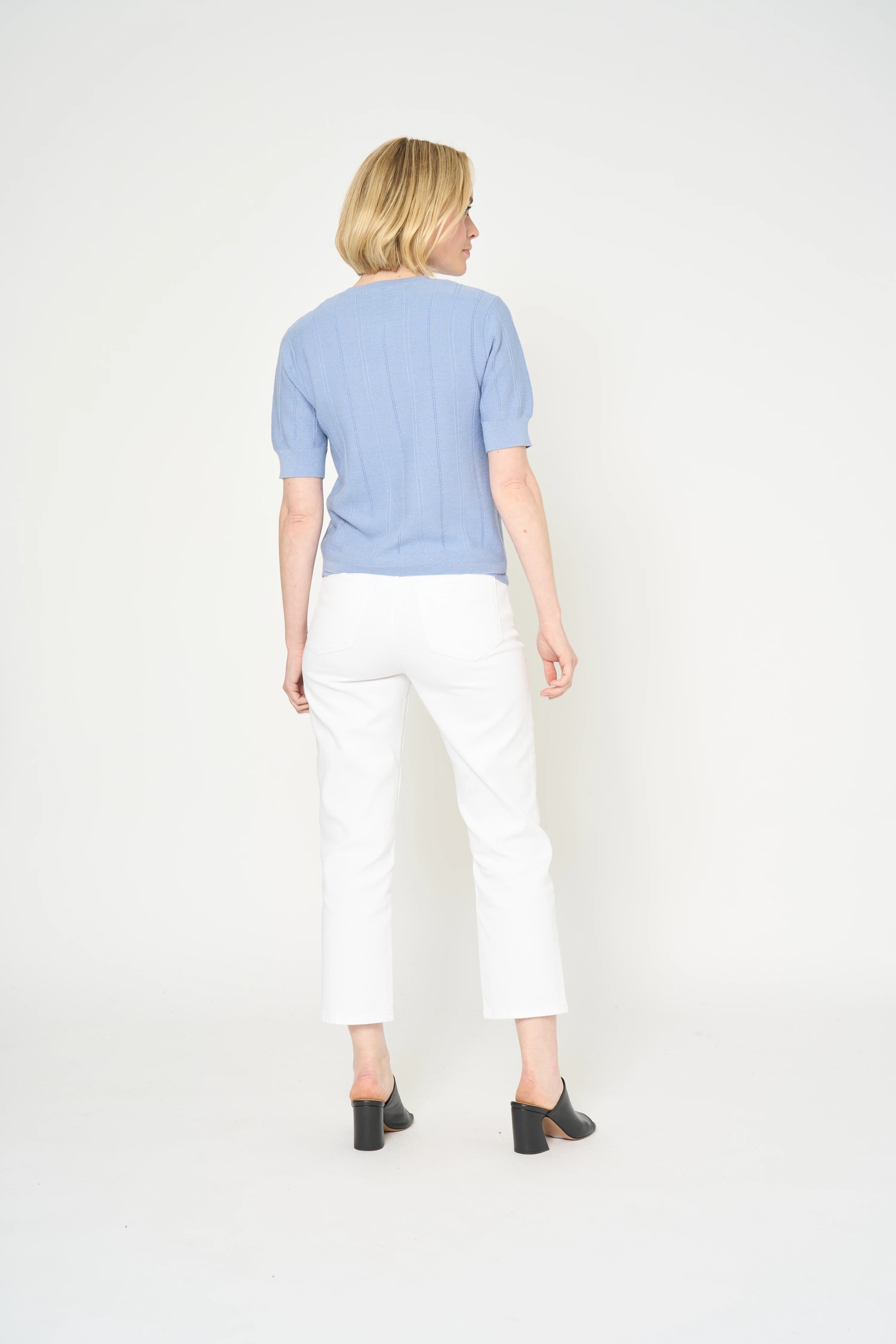 GILET YVES - BLEU GRIS
