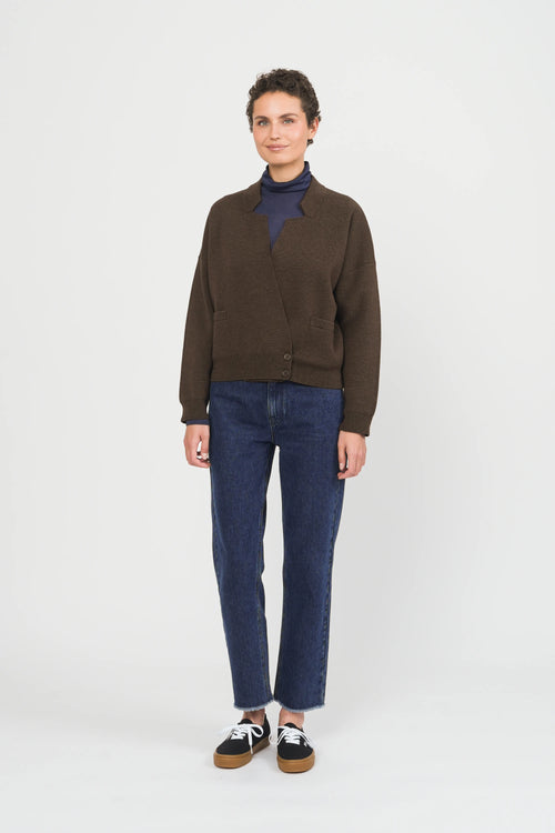 GILET BAMALA - DARK BROWN